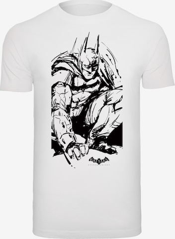 T-Shirt 'DC Comics Batman Arkham Knight Sketch' F4NT4STIC en blanc : devant