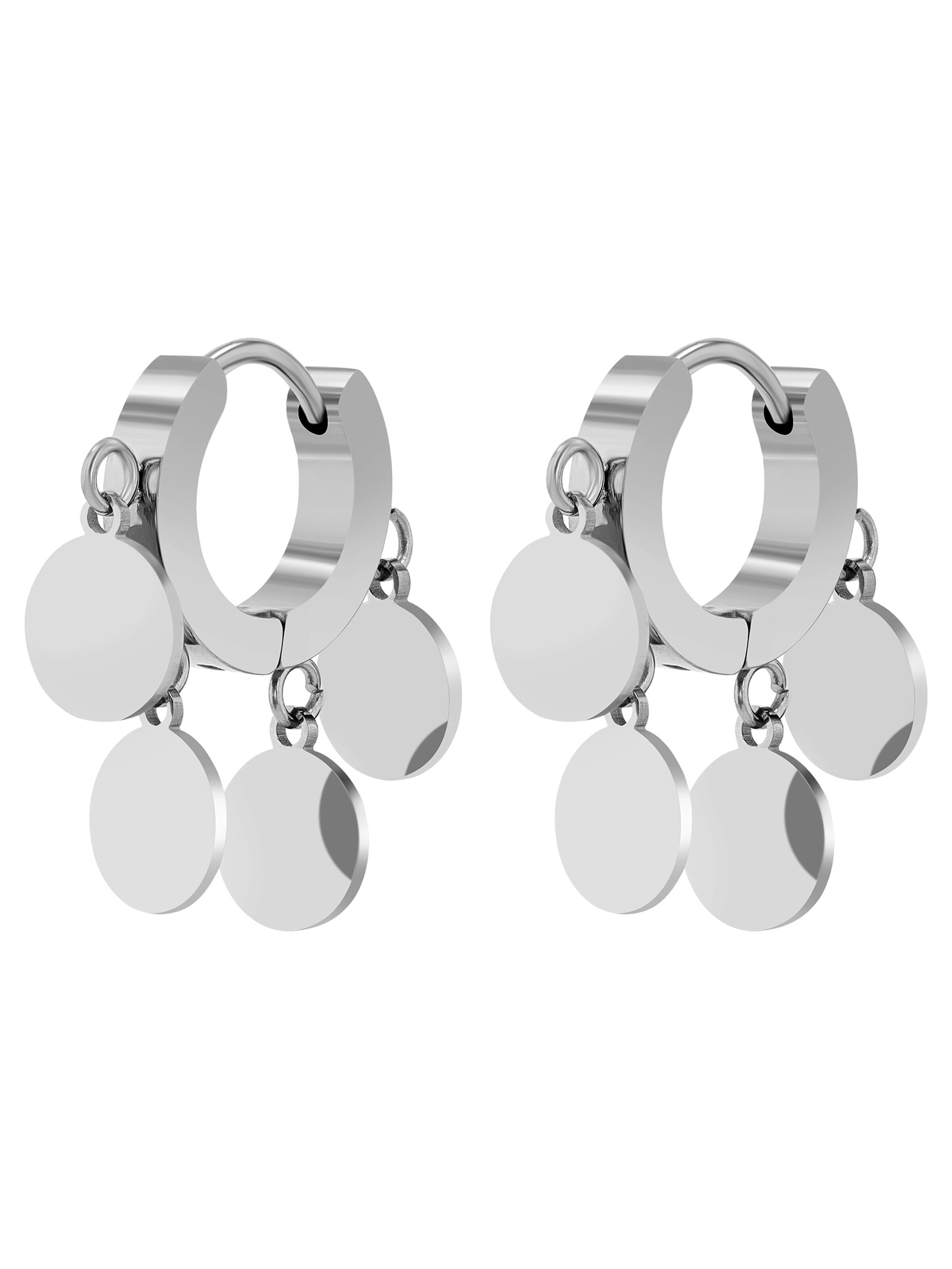 Akzent Earrings '"Viatrix" aus langlebigem Edelstahl, wasserfest' in Silver