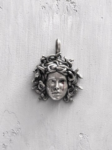 REYTEL Pendant 'MEDUSA GORGON' in Silver: front