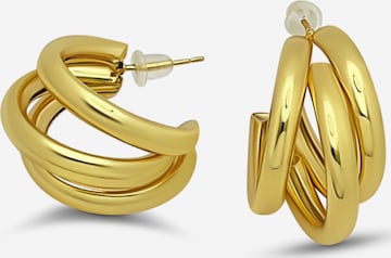 Pure Schmuck Earrings 'Triple' in Gold: front