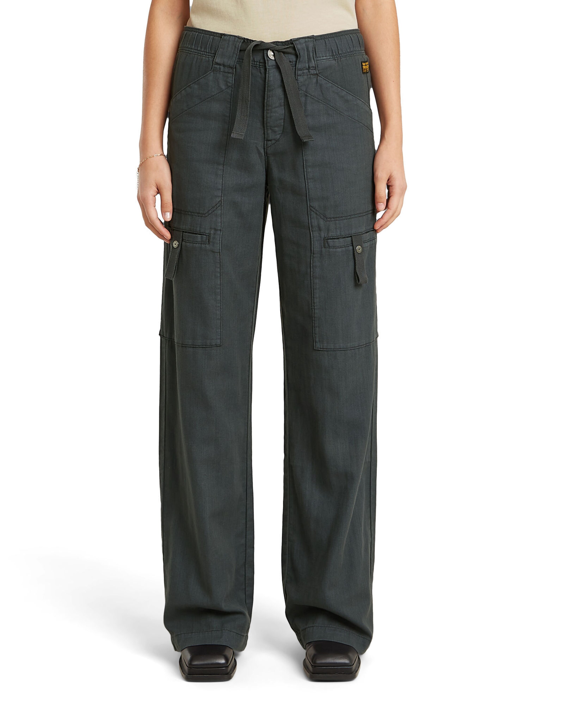 G-STAR Regular Broek 'Judee' in Grijs: voorkant