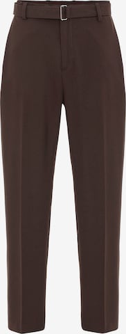 Pantalon à plis Antioch en marron : devant
