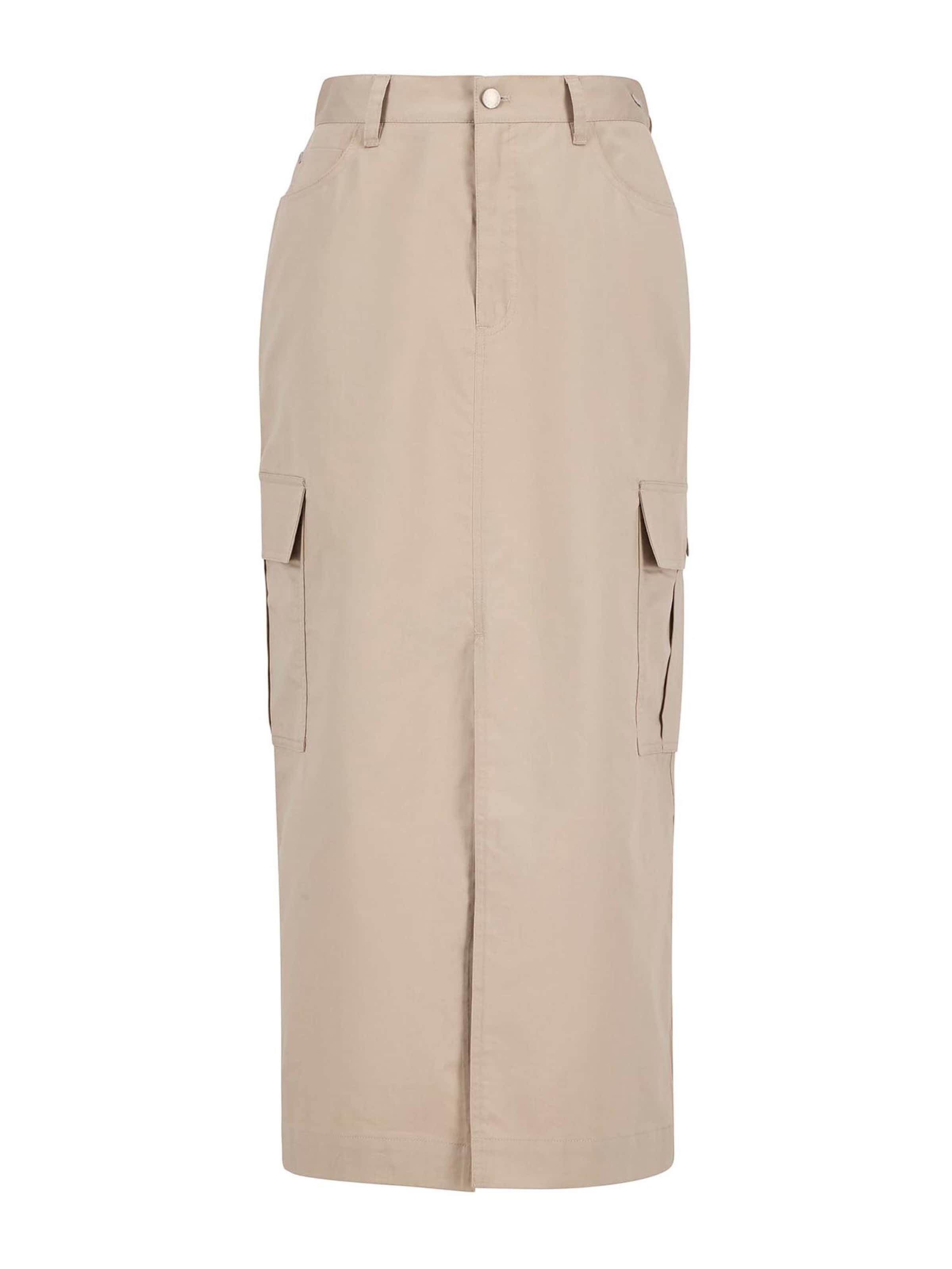 Jupe 'Luna' Barbour en beige : devant