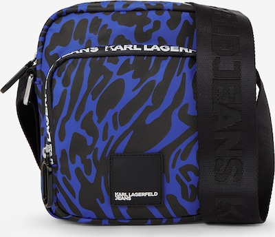 KARL LAGERFELD JEANS Mala de ombro em azul escuro / preto / branco, Vista do produto