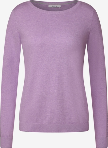 CECIL Sweater in Purple: front