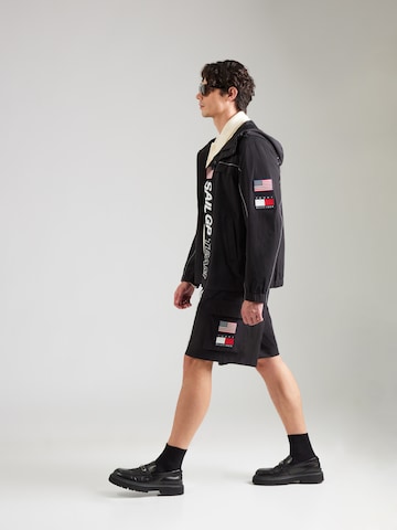 TOMMY HILFIGER Loosefit Cargobyxa 'SAIL GP' i svart
