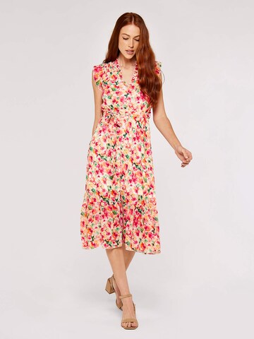 Apricot Sommerkleid in Mischfarben
