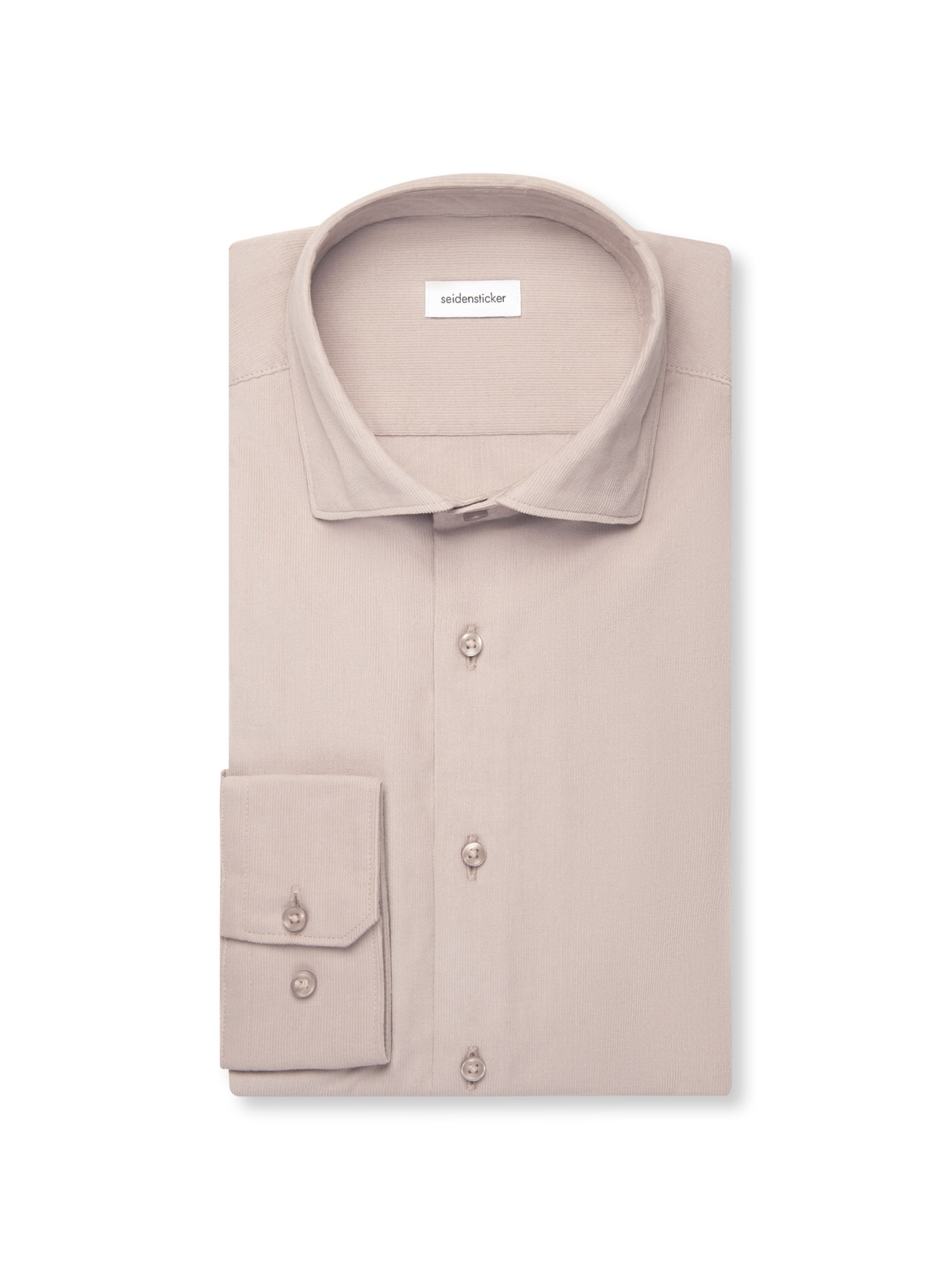 SEIDENSTICKER Regular fit Button Up Shirt in Beige