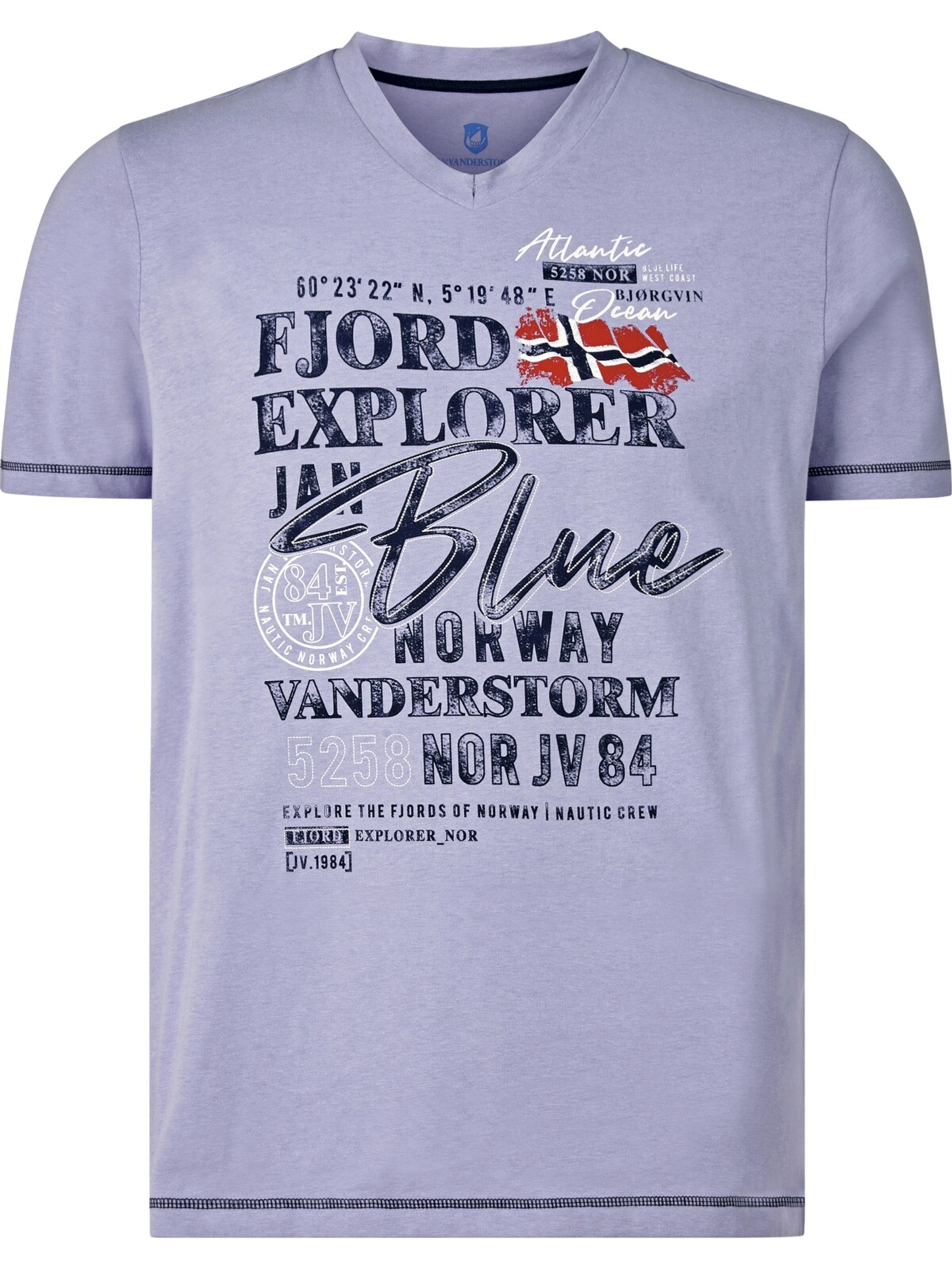 Jan Vanderstorm Shirt ' Nordger ' in Purple: front