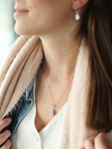 Lucardi Jewelry set in Silver: front