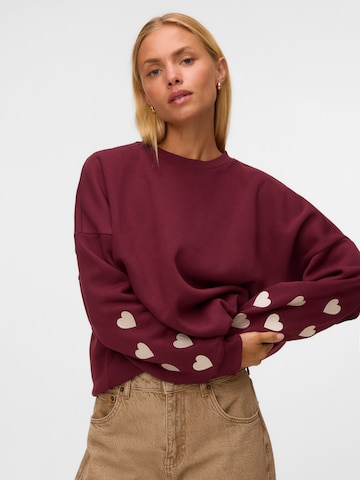 VERO MODA - Sudadera 'VMKAROL' en rojo: frente