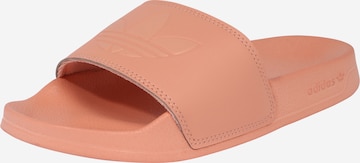 ADIDAS ORIGINALS - Sapato aberto 'Lite Adilette' em laranja: frente