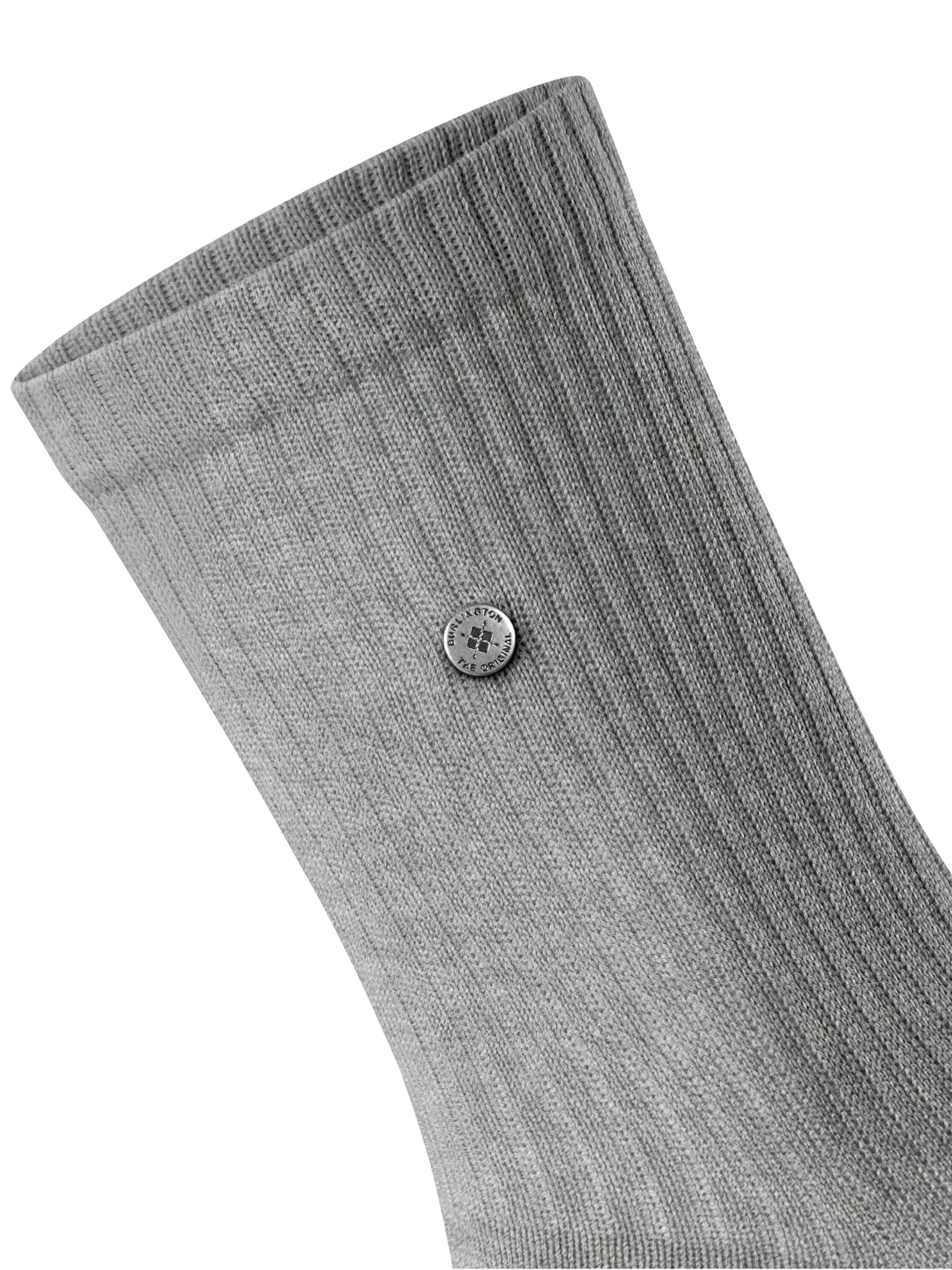 BURLINGTON Socks 'Fleet Street' in Grey