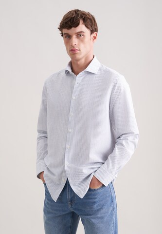 Coupe regular Chemise business SEIDENSTICKER en bleu : devant