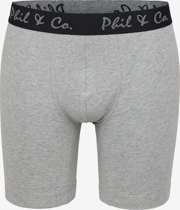 Phil & Co. Berlin Boxershorts ' Long Boxer ' in Grijs