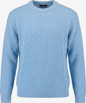 zero Strickpullover mit Rundhalsausschnitt in Blau: Vorderseite