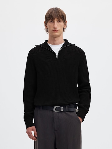 SELECTED Pullover i sort: forside