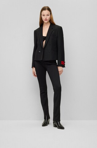 HUGO Slimfit Hose 'Hatisu' in Schwarz