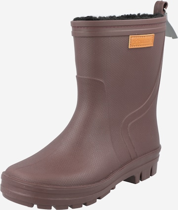 Hummel Rubber Boots in Brown: front