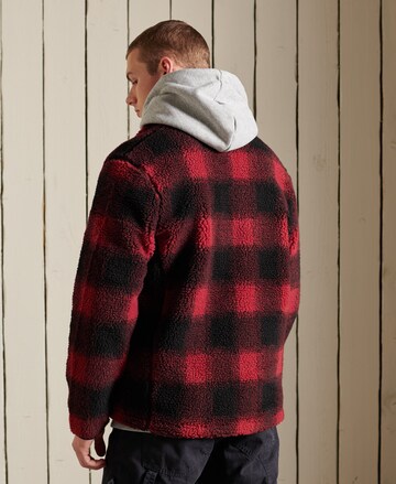 Superdry Between-Season Jacket 'Sherpa' in Red