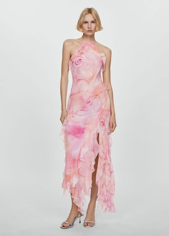 MANGO Summer Dress 'Iris' in Pink: front