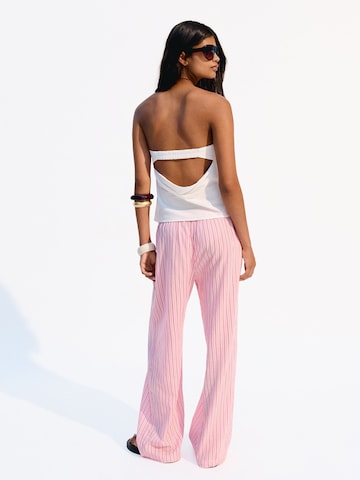 Bershka Top | bela barva