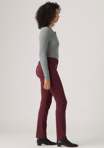 LEVI'S ® Slimfit Jeans '314 Shaping Straight' in Rot