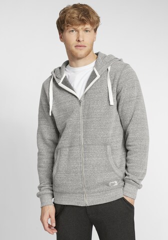 BLEND Zip-Up Hoodie 'Nix' in Grey: front