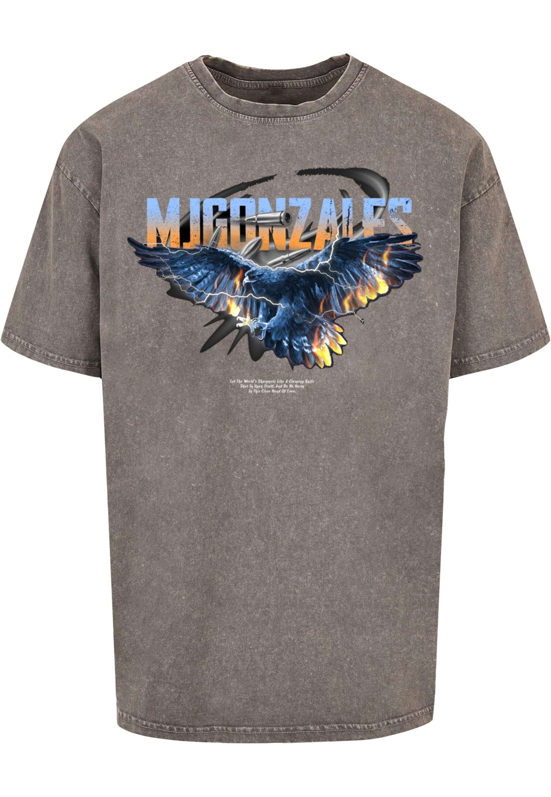 MJ Gonzales Shirt 'Eagle V.2' in Grijs: voorkant