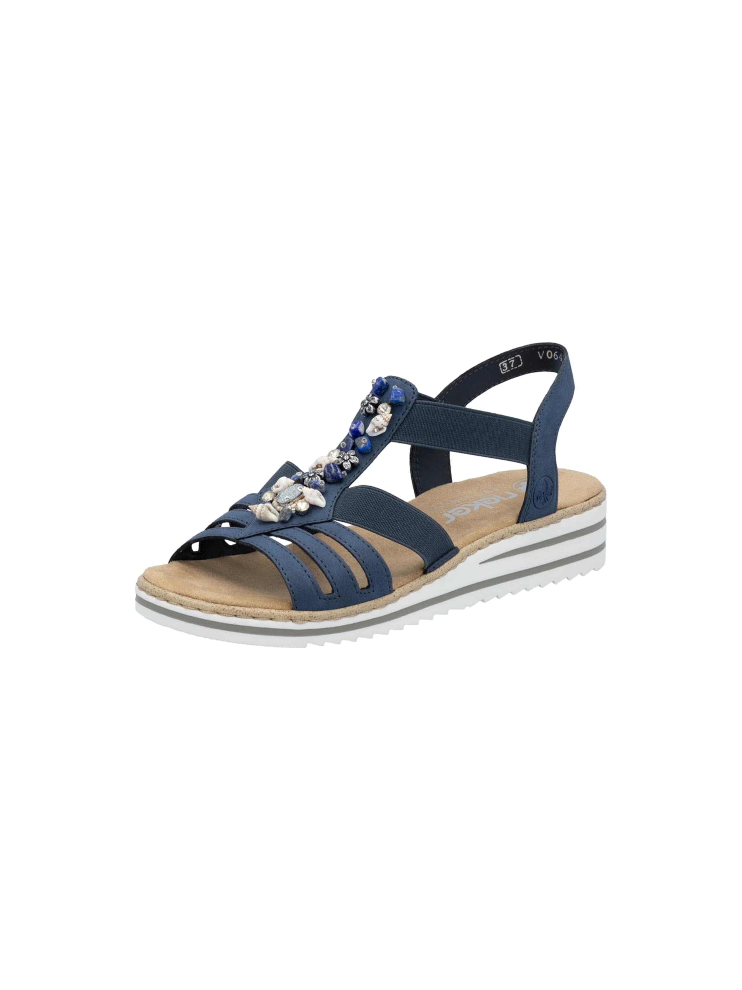 Sandalo di Rieker in blu: frontale