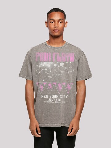 T-Shirt 'Pink Floyd' F4NT4STIC en gris : devant