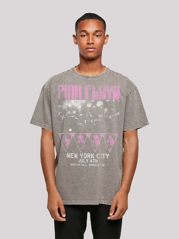 F4NT4STIC Shirt 'Pink Floyd' in Grijs: voorkant