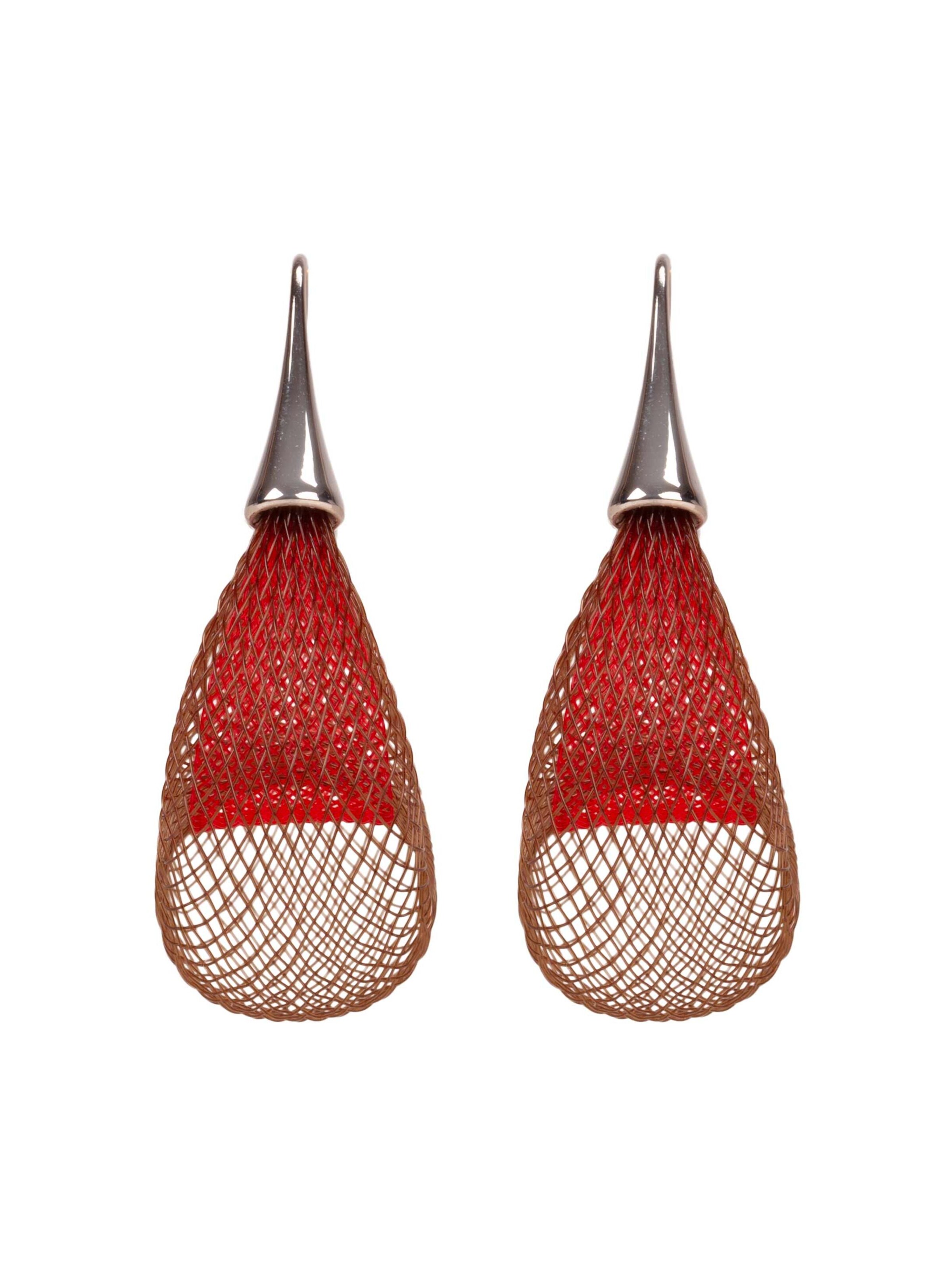 Gretchen Ohrringe 'Vlum Loop' in Braun