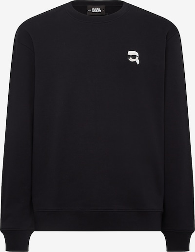 Karl Lagerfeld Sweatshirt em bege / preto / branco, Vista do produto
