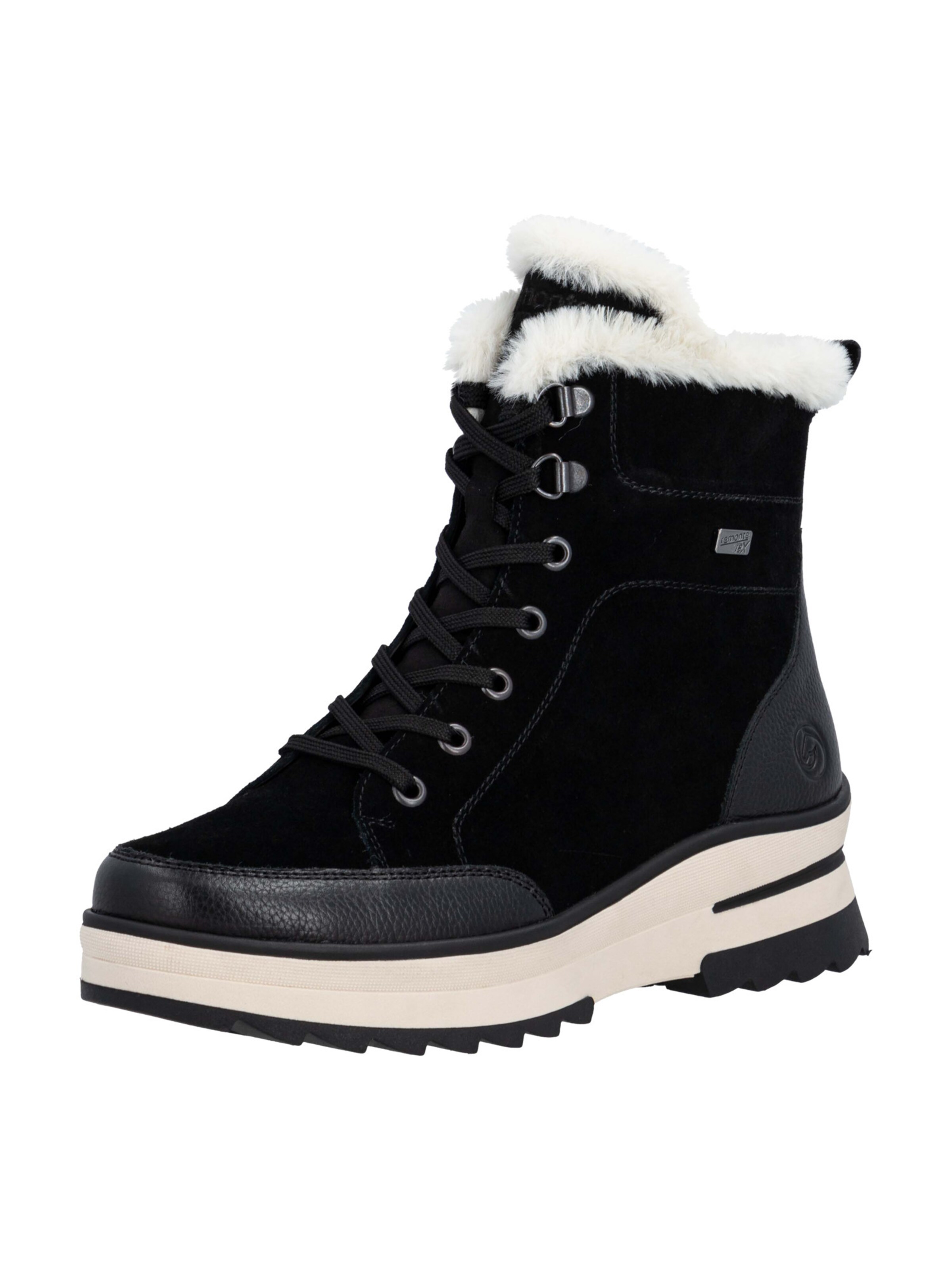 REMONTE Schnürstiefelette in Schwarz