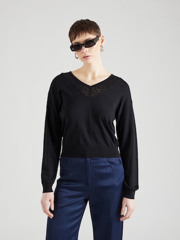 ABOUT YOU Shirt 'Sanja' in Zwart: voorkant