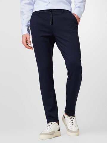 INDICODE - regular Pantalón plisado 'Eberlein' en azul: frente