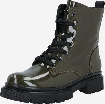 BULLBOXER - Botines con cordones en verde: frente