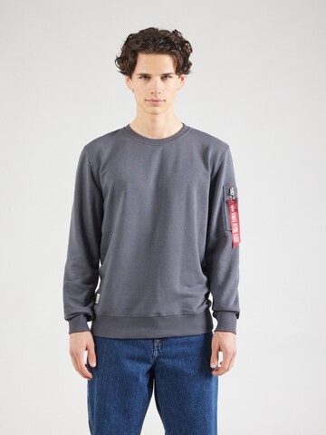ALPHA INDUSTRIES Sweatshirt in Grau