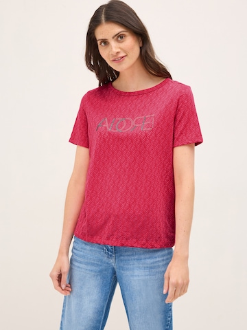 Maglietta 'Adore' di CECIL in rosso: frontale