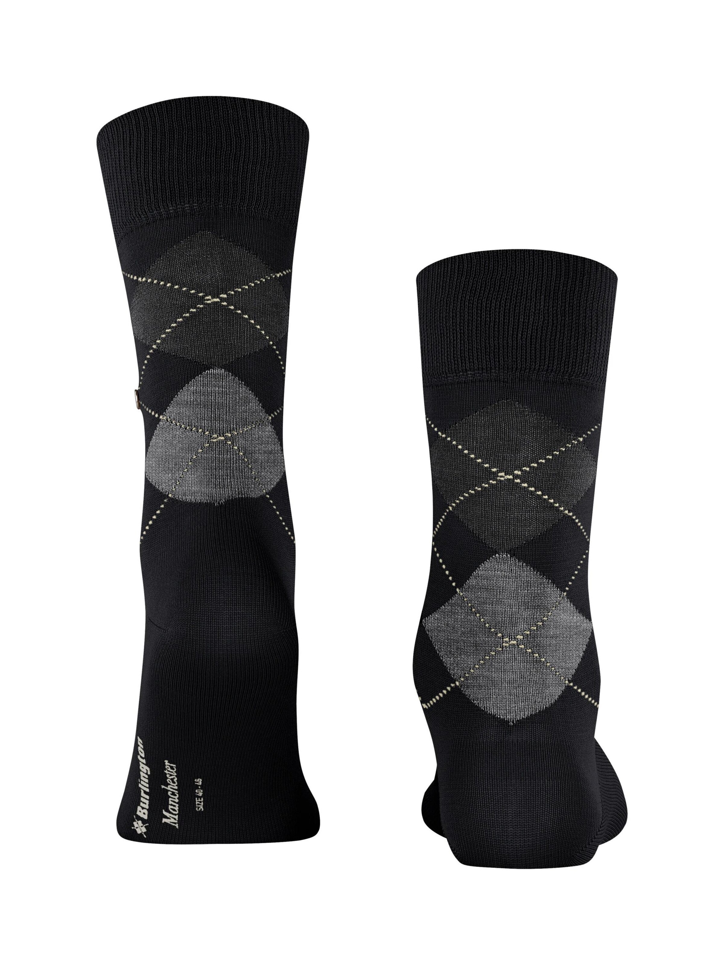 BURLINGTON Socken 'Manchester'‌ in Schwarz