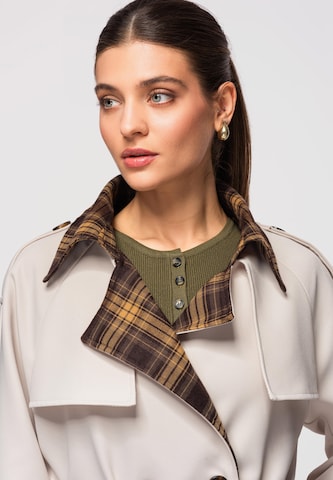 Ombre Between-seasons coat in Beige