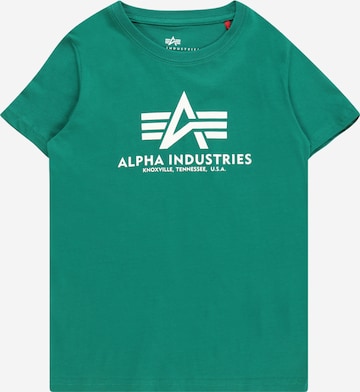 ALPHA INDUSTRIES Μπλουζάκι σε πράσινο: μπροστά