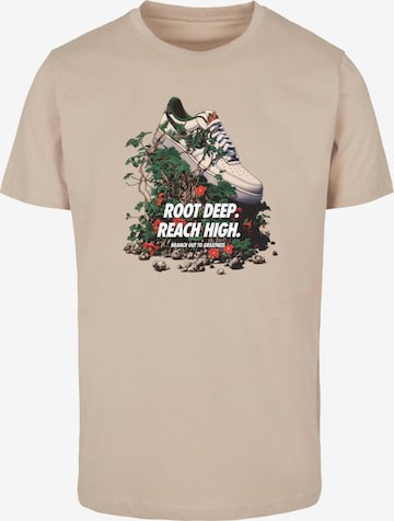 Maglietta 'Root Deep' di Mister Tee in beige: frontale