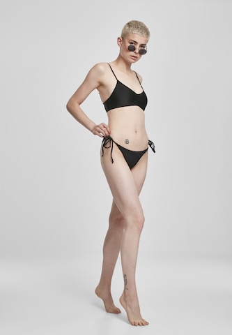 Urban Classics Bustier Bikini | črna barva