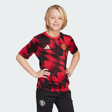 ADIDAS PERFORMANCE Functioneel shirt 'Manchester United 25/26 Pre-Match' in Rood: voorkant