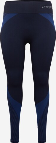 Skinny Pantalon de sport Active by Zizzi en noir : devant