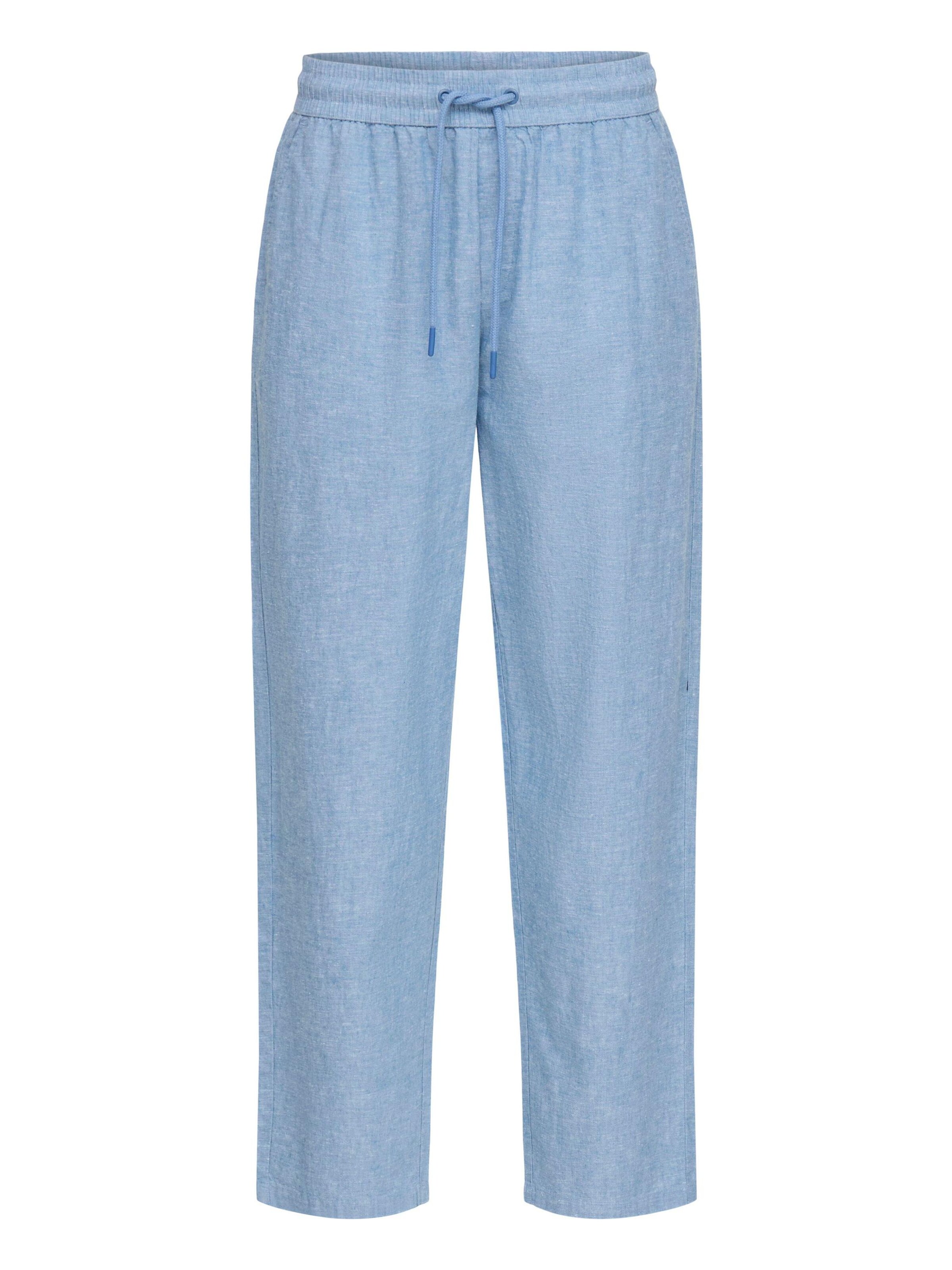 Pantalon chino ' BHAban Linen Mix ' BLEND en bleu : devant