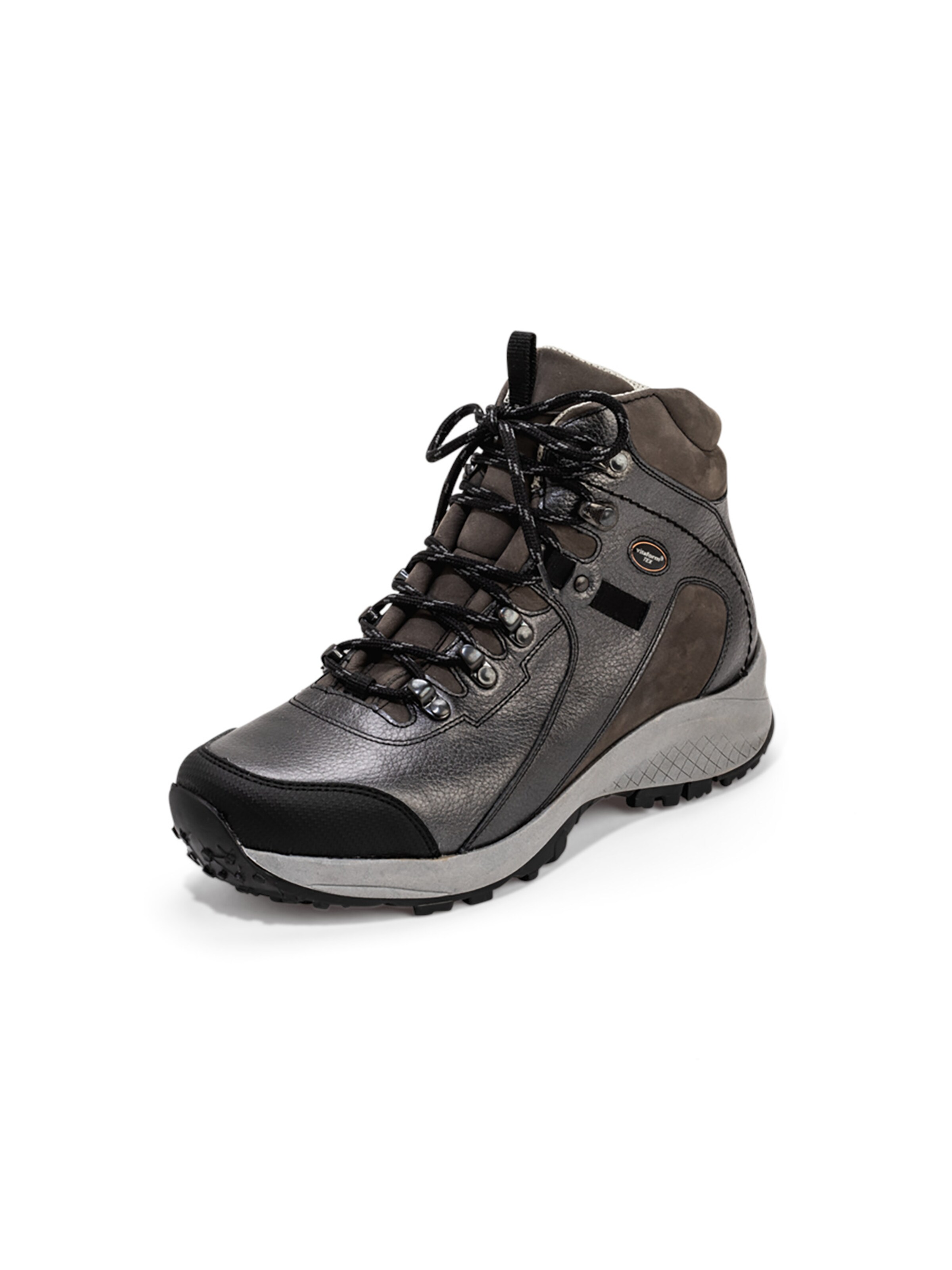 VITAFORM Lace-Up Ankle Boots in Grey: front