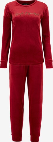 LELA Pyjama in Rot: predná strana